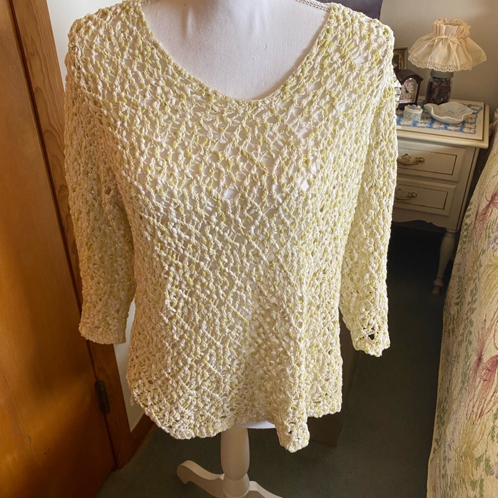 J.Jill Crochet Top